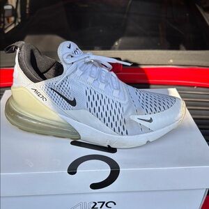 Nike Air Max 270 White and Black Sneakers